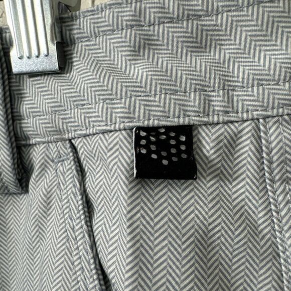 Puma Golf Pants Cobra Size S White Checkered Pattern Mid Rise Slim Fit Casual - Picture 6 of 15